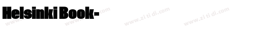 Helsinki Book字体转换